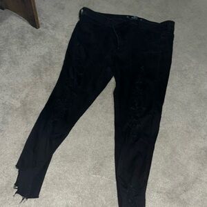 High rise crop Jean leggings